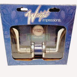 Wright Impressions Hall and Closet Solid Brass Hardware